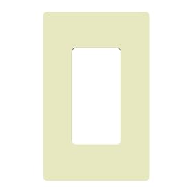 Lutron CW-1-AL 1-Gang Claro Wallplate, Almond