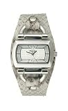 Fossil Women's ES2551 Faux Python Leather Strap Silver Analog Dial Watch
