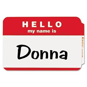 C-Line 92234 - Pressure Sensitive Hello Name Badges, 2-1/4 x 3-1/2, Red, 100/Box-CLI92234