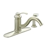 KOHLER K-12172-BN Fairfax Single Control Kitchen Sink Faucet, Vibrant Brushed Nickel