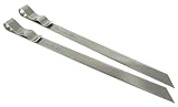 Steven Raichlen Best of Barbecue SR8027 Signature Stainless Steel Skewers, Set of 2 (7 8-inch Wide)
