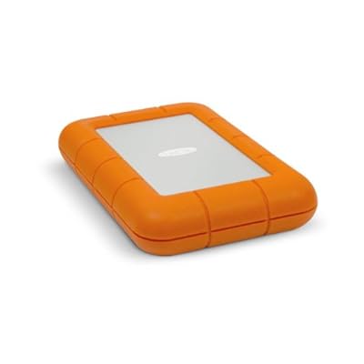 LaCie 1 TB Thunderbolt Rugged USB 3.0 Silver/Orange