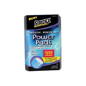 StriDex Benzoyl Peroxide Power Medicated Pads For Clean Skin - 28 ea