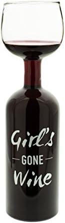 DOZENEGG Wine Bottle Glass Cup (Engraved Girls Gone Wine), 750 mL