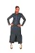 N.G.U. Designs 2 piece jacket long skirt, spilt up the front with studs-Blue Jean-12