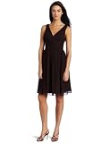 Donna Morgan Womens Sleeveless Chiffon Dress