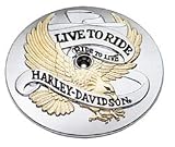 H-D Live to Ride Air Cleaner Trim Gold/Chrome 29328-99