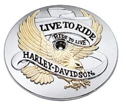 H-D Live to Ride Air Cleaner Trim Gold/Chrome 29328-99