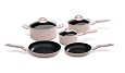 Bialetti 8-Piece Cook for the Cure Pink Cookware Set