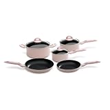 Bialetti 8-Piece Pink Cookware Set by Bialetti