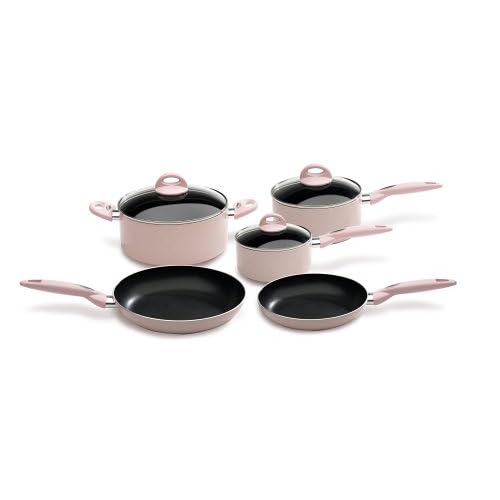 Bialetti 8Piece Pink Cookware Set Kitchen & Dining