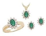 Emerald and Diamond Set