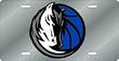 Dallas Mavericks Silver Laser Cut License Plate - SET OF 6 - Sports Merchandise