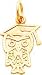 10K Yellow Gold Graduation Owl Charm