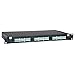 Tripp Lite 36-Port LC/LC Rackmount Fiber Enclosure Feed Thru Patch Panel, Black 1U N492-036-LCLC-E