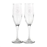 Linked At The Heart Toasting Flutes