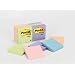 Post-it® Notes, Original Pad, 3 Inches x 3 Inches, Assorted Pastel Colors, 12 Pads per Pack