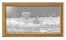 Bear Art Etching in Framed Wall Mirror, Solid Oak Frame, Hand-Rubbed Finish, 15 x 27 inches