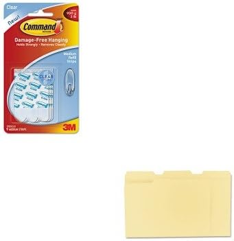 KITMMM17021CLRUNV12113 - Value Kit - Command Communications, Inc Clear Refill Strips (MMM17021CLR) and Universal File Folders (UNV12113)