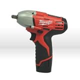 Milwaukee 2451-22 M12 12-Volt 3/8-Inch Cordless Square Drive Impact Wrench with Ring