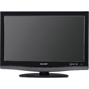 3159gvvGadL Sharp LC22DV17UT 22 Inch LCD HDTV with Built In DVD Player, Black