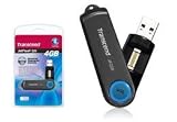Transcend 4GB JETFLASH 220 指紋認証USBメモリ TS4GJF220