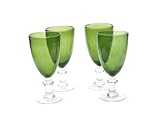 Certified International Green Bubble 16-ounce All Purpose ,Set of 4