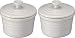 Le Creuset ラムカン(S・フタ付)2個入 ホワイト 910026-00-01