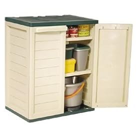 2 Shelf Free Standing Garden Utility Storage Cabinet