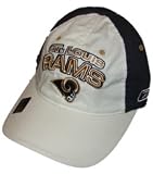 St Louis Rams Hat Cap Reebok Fitted White Blue One Size Adult