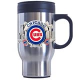 Chicago Cubs Stainless Steel & Pewter Travel Mug