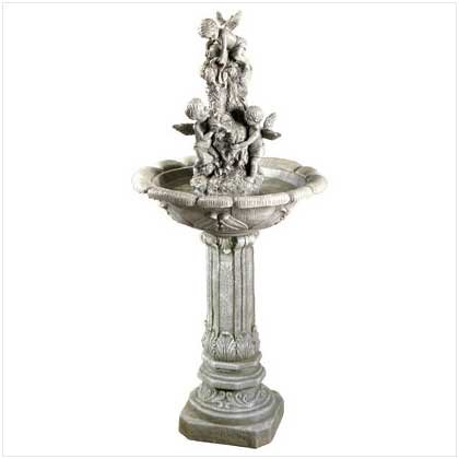 Playful Cherubs Garden Water Fountain