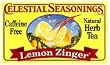 Celestial Seasonings Herbal Tea Lemon Zinger 20 Bags