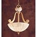 00-0193-V3-55 U Pendant in Lombardi and White alabaster by LEDS