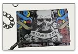 Bio World MIAMI INK AMERICAN COLLAGE BLACK LEATHER WALLET