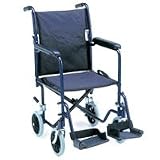 Nova Super Lightweight Comet Transport Wheelchair - Blue Narrow Seat