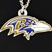 Baltimore Ravens Logo Pendant Necklace - NFL Football Fan Shop Sports Team Merchandise