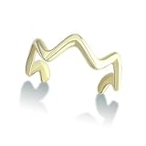 Wave Toe Ring - 10K Yellow Gold