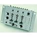 Stereo DJ MIXER MISCHPULT 3 Kanäle + Mikrofonkanal SILBER
