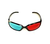 3D Glasses Red and BLUE Anaglyph Glasses 1 Pair White or Yellow Frame