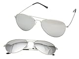 IMAGE OF 80's Silver Aviator Sunglasses