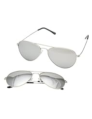 80's Silver Aviator Sunglasses by Park Avenue