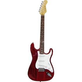 39" Electric Guitar - Transparent Red