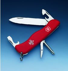 Victorinox Swiss Army Adventurer Boy Scout Pocket Knife (Red)