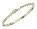 Emerald and Diamond Delicate Panther Bracelet