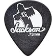 Jackson 551 Leaning Cross Picks Picks - 12 Pack - Black - .73mm