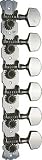STEEL STRING TUNERS 6 ON PLATE ALL CHROME