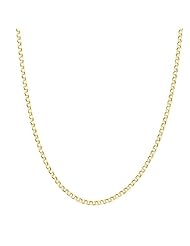 14k Yellow Gold Open Wheat Chain Necklace