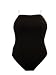 Speedo Black Tank-suit with White Trim 14/40