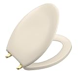 Kohler K-4685-BN-47 Bancroft Elongated Toilet Seat, Almond